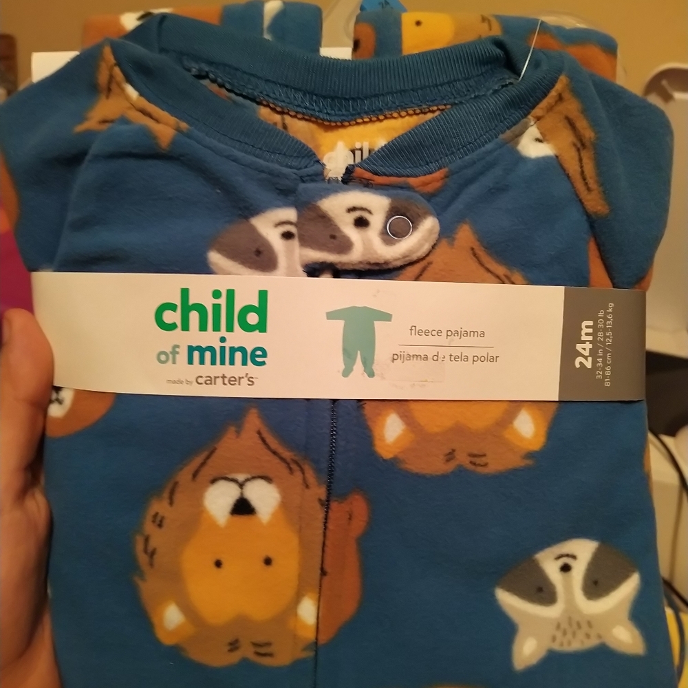 5 fleece kids pajamas for 24m